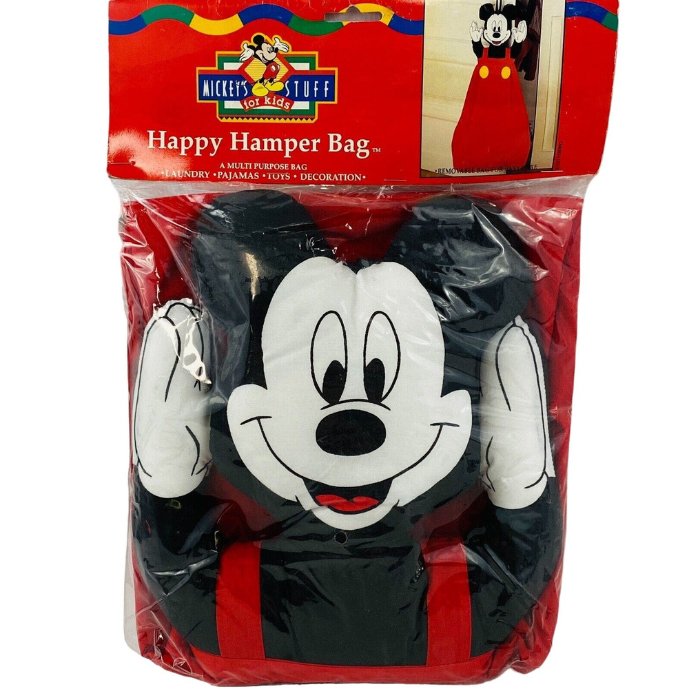 Disney Mickey Mouse Happy Hamper Bag‎ Kids Storage Laundry Decoration Franco